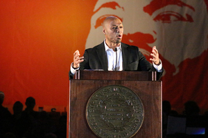 Jose Rene “J.R.” Martinez, the keynote speaker for this year's Syracuse University Dr. Martin Luther King Jr. Celebration, addressed issues of racial inequality inside the Carrier Dome on Sunday night for the university’s 32nd annual King celebration.