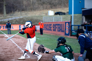 Bryce Holmgren drove in one of the three runs on the day for Syracuse. 